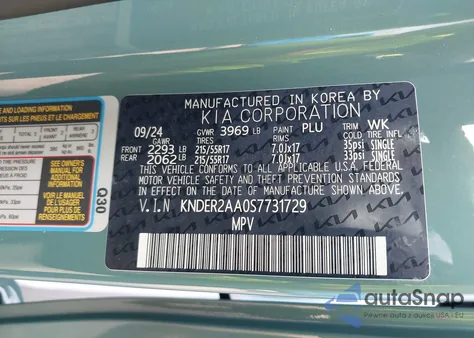 2025 Kia Seltos Ex z USA, uszkodzony, nr VIN KNDER2AA0S7731729